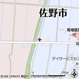栃木県佐野市君田町53周辺の地図