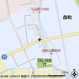 石川県加賀市森町ル周辺の地図