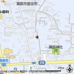 栃木県佐野市高萩町293周辺の地図