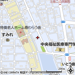 栃木県小山市土塔38周辺の地図
