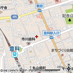 長野県安曇野市豊科新田4829-1周辺の地図