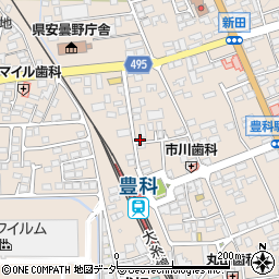 長野県安曇野市豊科新田4918周辺の地図