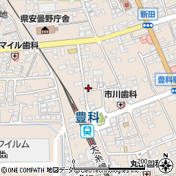 長野県安曇野市豊科新田4918周辺の地図