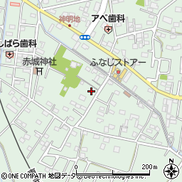 栃木県足利市上渋垂町204周辺の地図
