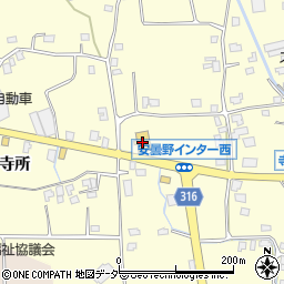 長野県安曇野市豊科南穂高寺所104周辺の地図