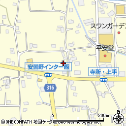 長野県安曇野市豊科南穂高116周辺の地図