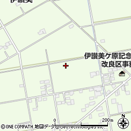 茨城県筑西市伊讃美周辺の地図