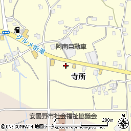 長野県安曇野市豊科南穂高寺所608周辺の地図