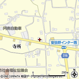 長野県安曇野市豊科南穂高629周辺の地図