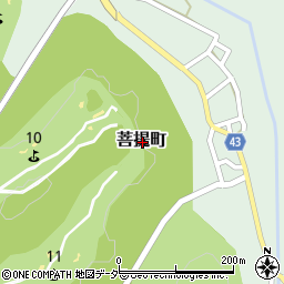 石川県小松市菩提町周辺の地図