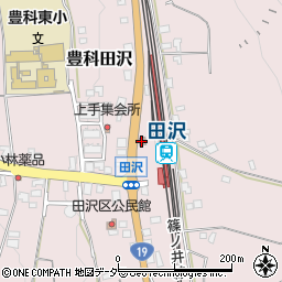 田沢郵便局周辺の地図