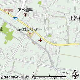 栃木県足利市上渋垂町542-2周辺の地図