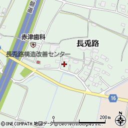 茨城県笠間市長兎路538周辺の地図