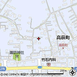栃木県佐野市高萩町252周辺の地図