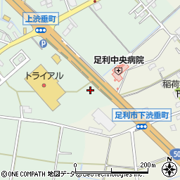 栃木県足利市上渋垂町1294周辺の地図