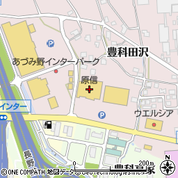 原信安曇野店周辺の地図