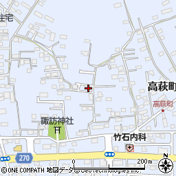 栃木県佐野市高萩町276周辺の地図
