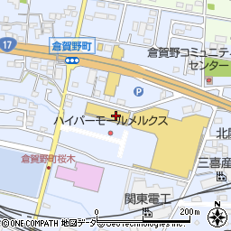 パワーセンター　うおかつ倉賀野店周辺の地図