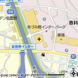 長野県安曇野市豊科南穂高1236周辺の地図