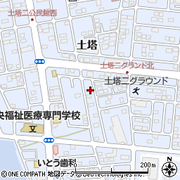 栃木県小山市土塔232周辺の地図