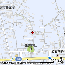 栃木県佐野市高萩町296周辺の地図
