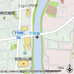 下岡橋周辺の地図