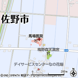 栃木県佐野市君田町35周辺の地図