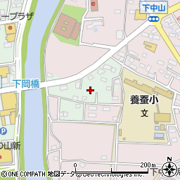 茨城県筑西市下岡崎周辺の地図