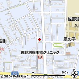 栃木県佐野市高萩町1310周辺の地図