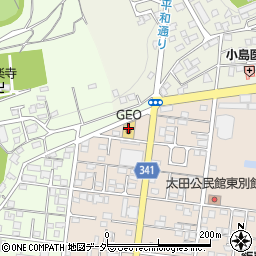 ゲオ太田店周辺の地図