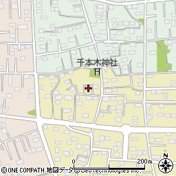 群馬県伊勢崎市南千木町2282周辺の地図