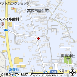 栃木県佐野市高萩町305周辺の地図