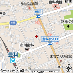 長野県安曇野市豊科新田4814-2周辺の地図