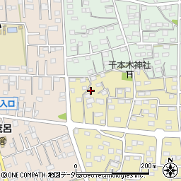 群馬県伊勢崎市南千木町2277周辺の地図