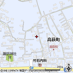 栃木県佐野市高萩町267周辺の地図