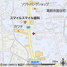 栃木県佐野市高萩町468周辺の地図