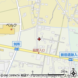 群馬県太田市別所町576周辺の地図