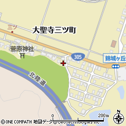 石川県加賀市大聖寺三ツ町ナ周辺の地図