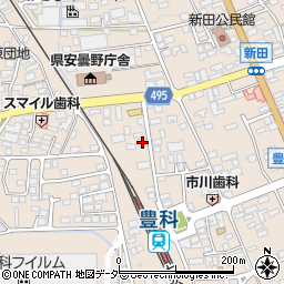 長野県安曇野市豊科新田4920-1周辺の地図