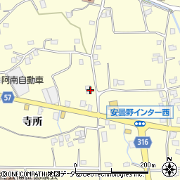 長野県安曇野市豊科南穂高寺所646周辺の地図