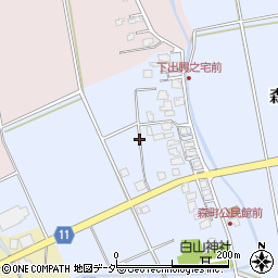 石川県加賀市森町周辺の地図