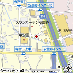 長野県安曇野市豊科南穂高1115周辺の地図