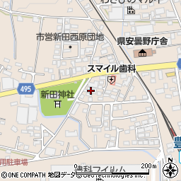 長野県安曇野市豊科新田5028周辺の地図