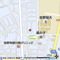 栃木県佐野市高萩町1304周辺の地図