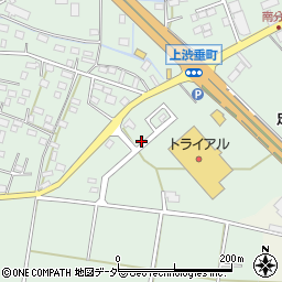 栃木県足利市上渋垂町1168-1周辺の地図