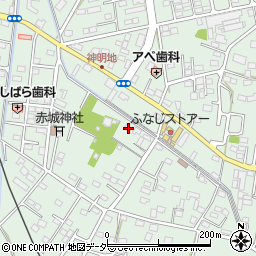 栃木県足利市上渋垂町222周辺の地図