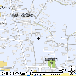 栃木県佐野市高萩町302周辺の地図
