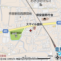 長野県安曇野市豊科新田5025周辺の地図