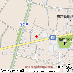 長野県安曇野市豊科新田5180-7周辺の地図