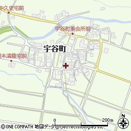 石川県加賀市宇谷町ル周辺の地図